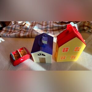 Peppa Pig Playset School House Car and Accesories Bundle Toy Set